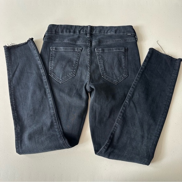 MOTHER Jeans Looker Ankle Fray Guilty As Sin & Blackbird Size 25 - Picture 12 of 14